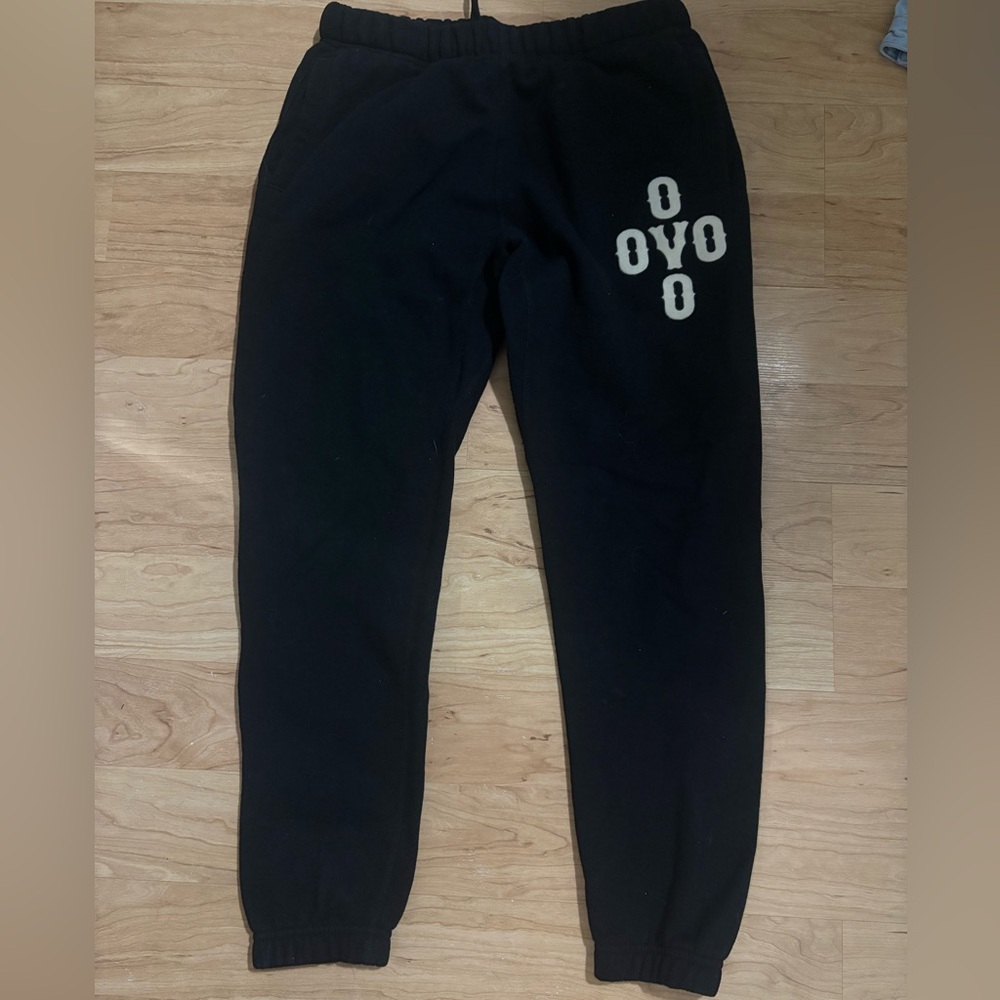OVO Black Sweatpants with White Logo